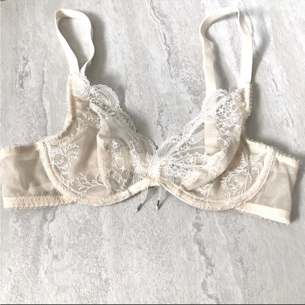 New Wacoal Lace Unlined Ivory 32A WE126002BDE